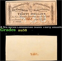 1864 3rd Series Confederate States Thirty Dollars