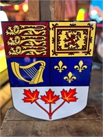1ft x 16” Porcelain Coat of Arms Sign