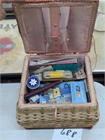 Sewing Box with Contents