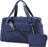BAGSMART Travel Duffle Bag Navy Blue