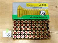 9mm Luger 115gr Sellier & Bellot Rnds 48ct