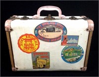 Vintage Worcester T & S Travel Suitcase