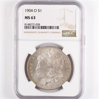 1904-O Morgan Dollar NGC MS63