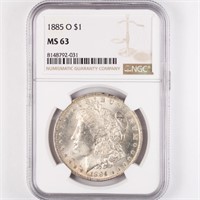 1885-O Morgan Dollar NGC MS63