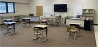 Teachers Desks, 2 total (52x29x29in), Student