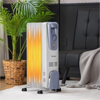 Oil Filled Radiator Heater, 1500W