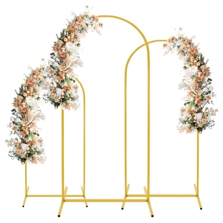 N2139  Topekada Metal Arch Backdrop Stand Set Gol