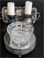 Large Candle Holders, and More- Silver Plate