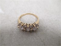 14KT Gold Cubic Zurconia Ring Size 8 or 8 1/2