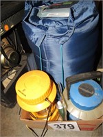 Camping Gear: (2) Lanterns & Sleeping Bags
