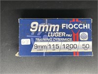 FIOCCHI 9MM LUGER 50 ROUNDS