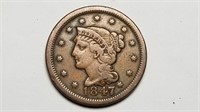 1847 Large Cent High Grade