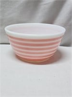 Retro Pink Stripe Mixing Bowl