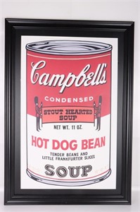 ANDY WARHOL SIGNED CAMPBELL SOUP PRINT