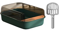 LEEFASY CAT LITTERBOX WITH HIGH SIDES