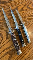 (3) Switchblade Knives