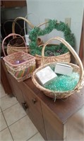 SEVEN BASKETS AND EASTER ITEMS