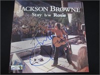 JACKSON BROWNE SIGNED ALBUM COVER WITH COA
