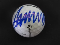 DONALD TRUMP SIGNED GOLF BALL WITH COA