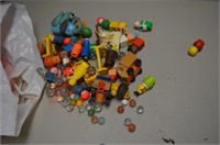 Lot of Toys & Older Marbles