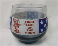 Apollo 11 First Man on the Moon Low Ball Glass