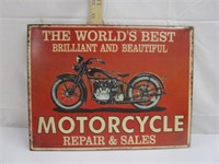 MOTORCYCLE METAL SIGN