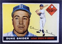 1955 TOPPS #210 DUKE SNIDER VG++