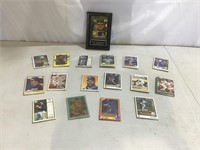 Dale Earnhardt plaque, various baseball cards***