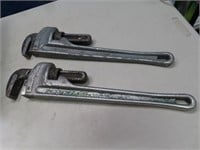 (2) Ridgid Aluminum Pipe Wrenches