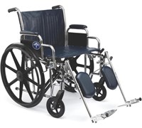 Medline Excel Extra-Wide Wheelchair, Wide Seat,