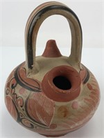 Vintage Mexican Double Spout Clay Water Jug