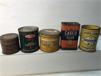 Vintage advertising Tin lot can o DuPont Golden