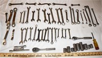 LOT - TOOLS - WRENCHES, SOCKETS, ETC.