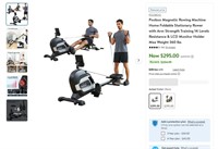 E8114   Magnetic Rowing Machine Foldable 360 lbs