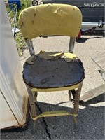 Vintage metal stool