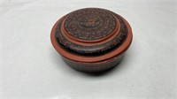 Wood ordinate bowl with lid
