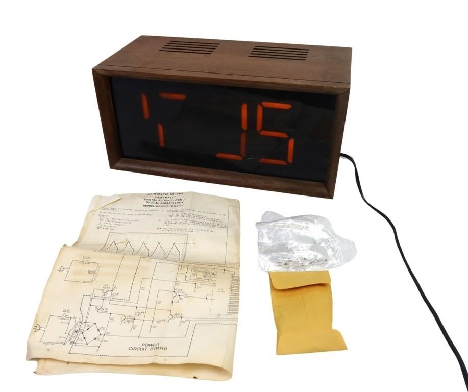 SCHEMATIC OF THE HEATHKIT SHELF CLOCK GC-1197