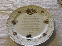 Large 16" Kitchen Prayer Platter