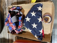 Vintage American flag and patriotic items a lot