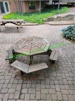 Octagon Wood Picnic Table 54" top (One Piece) #1