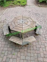 Octagon Wood Picnic Table 54" top (One Piece) #2