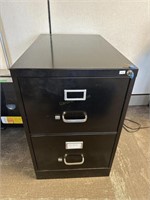 METAL 2 DRAWER LEGAL SIZE FILING CABINET W/ KEYS