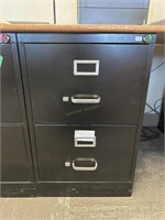 METAL 2 DRAWER LEGAL SIZE FILING CABINET W/ KEYS