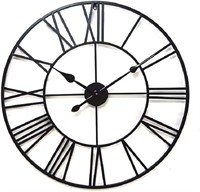 1st Owned Large Wall Clock Metal Retro Roman Numer