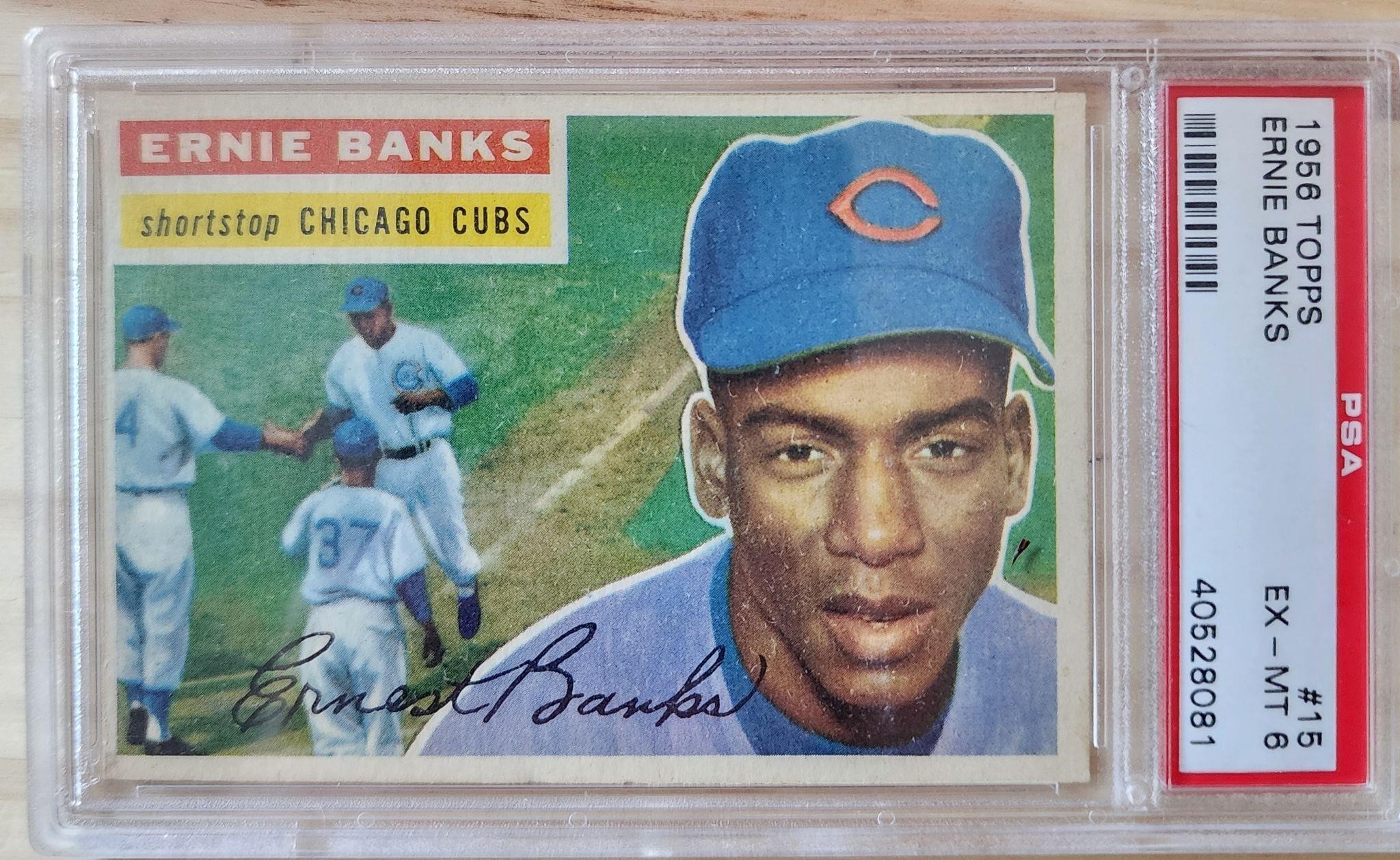 1956 Topps Ernie Banks #15 PSA 6