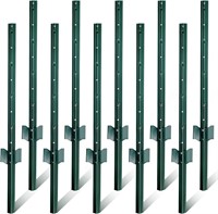 Gtongoko 6 Feet Duty Metal Fence Post  10-Pack