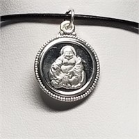 Silver Buddha Pendant