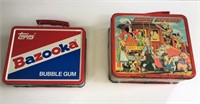 2 Vintage Metal Lunch Boxes