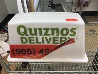 Illuminated Quiznos Delivery Car Tops