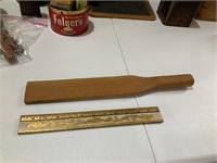 vintage school wooden paddle